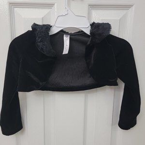 Dressy Long Sleeve Cropped jacket with fur 3T